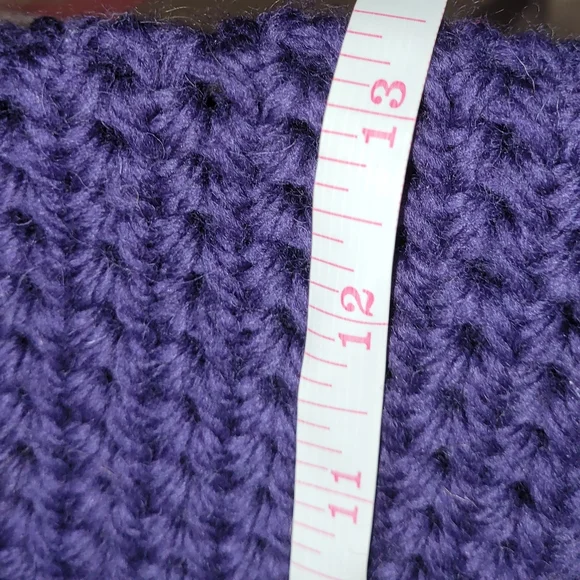 Handcrafted Purple Crochet Market Bag - Picture 4 of 5